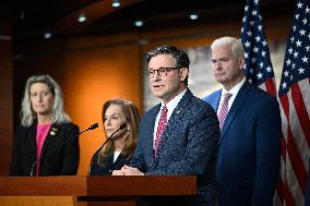 Radio/TV Gallery press conference held by republican House leadership