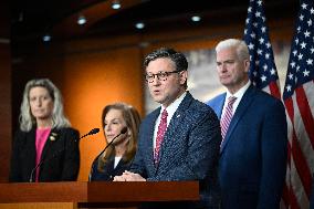 Radio/TV Gallery press conference held by republican House leadership