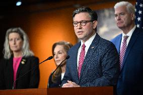 Radio/TV Gallery press conference held by republican House leadership