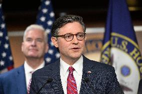 Radio/TV Gallery press conference held by republican House leadership