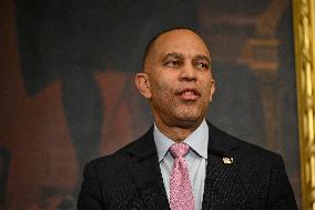 Ceremonial Menorah lighting in the Capitol