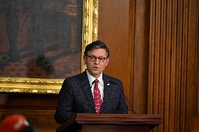 Ceremonial Menorah lighting in the Capitol