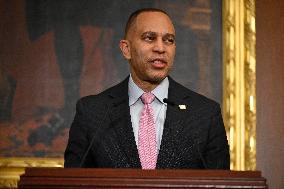 Ceremonial Menorah lighting in the Capitol