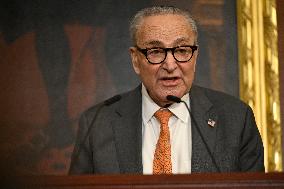 Ceremonial Menorah lighting in the Capitol