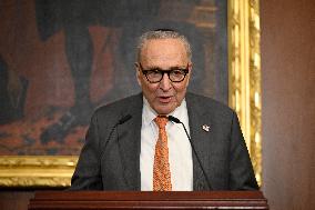 Ceremonial Menorah lighting in the Capitol