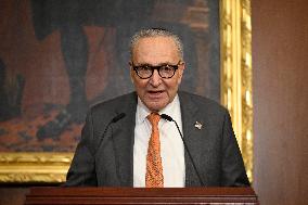 Ceremonial Menorah lighting in the Capitol