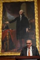 Ceremonial Menorah lighting in the Capitol