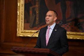 Ceremonial Menorah lighting in the Capitol