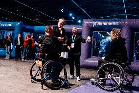 King Willem Alexander At IHF Womens Handball Championship - Rotterdam