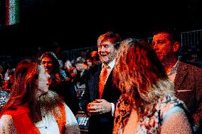 King Willem Alexander At IHF Womens Handball Championship - Rotterdam