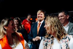 King Willem Alexander At IHF Womens Handball Championship - Rotterdam