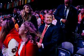 King Willem Alexander At IHF Womens Handball Championship - Rotterdam