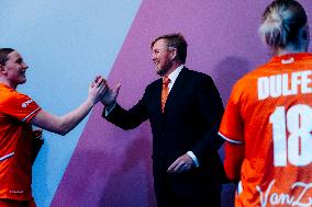 King Willem Alexander At IHF Womens Handball Championship - Rotterdam