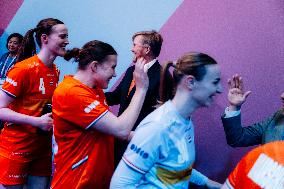King Willem Alexander At IHF Womens Handball Championship - Rotterdam