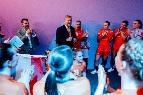 King Willem Alexander At IHF Womens Handball Championship - Rotterdam