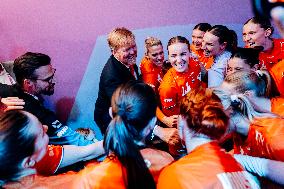 King Willem Alexander At IHF Womens Handball Championship - Rotterdam