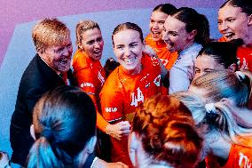 King Willem Alexander At IHF Womens Handball Championship - Rotterdam