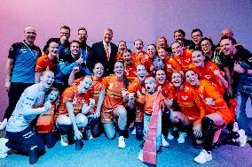 King Willem Alexander At IHF Womens Handball Championship - Rotterdam