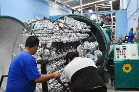 Production of Christmas Glass Spheres - Mexico