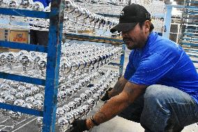 Production of Christmas Glass Spheres - Mexico
