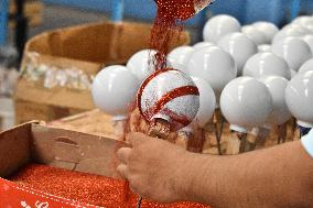 Production of Christmas Glass Spheres - Mexico