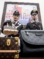 Carabinieri Return Stolen Bags In Press Conference - Rome