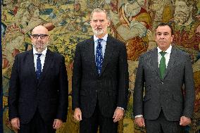 King Felipe Meets CSIF Representatives - Madrid