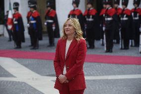 Giorgia Meloni Meets the President of the Republic of Mozambique - Rome