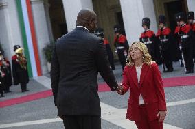 Giorgia Meloni Meets the President of the Republic of Mozambique - Rome