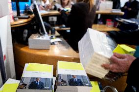 Book Signing for Nicolas Sarkozy's Book Journal D'un Prisonnier - Marseille
