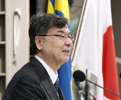 Nobel laureate Sakaguchi in Stockholm