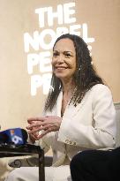 Nobel Peace Prize winner Machado in Oslo