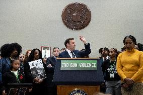 Press conference on gun violence prevention Hart Senate office building