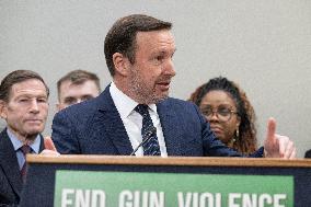 Press conference on gun violence prevention Hart Senate office building