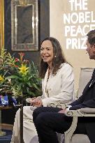 Nobel Peace Prize winner Machado in Oslo