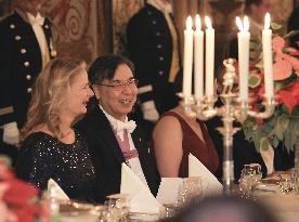 Nobel laureate Sakaguchi in Stockholm