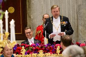 State Visit of the President of Finland - State Banquet - Amsterdam