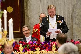 State Visit of the President of Finland - State Banquet - Amsterdam