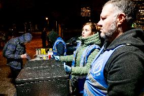 Homeless People Served Hot Meals - The Hague