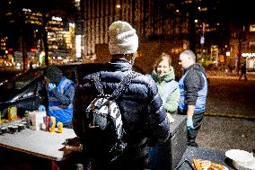 Homeless People Served Hot Meals - The Hague