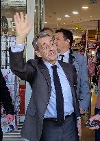 Nicolas Sarkozy Signing Copies of His Book - Marseille