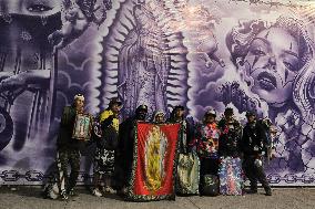 Pilgrims Continue Their Journey Toward Basilica of Guadalupe - Mexico