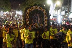 Pilgrims Continue Their Journey Toward Basilica of Guadalupe - Mexico