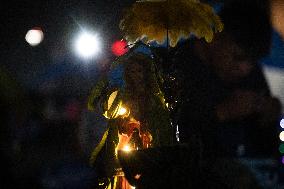 Pilgrims Continue Their Journey Toward Basilica of Guadalupe - Mexico