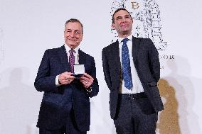 Mario Draghi Receives 2025 Bancor Prize - Rome