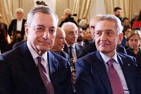 Mario Draghi Receives 2025 Bancor Prize - Rome