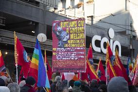 General Strike Demonstration by CIGL Lombardia - Milan