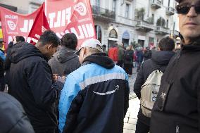 General Strike Demonstration by CIGL Lombardia - Milan