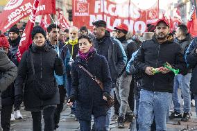 General Strike Demonstration by CIGL Lombardia - Milan