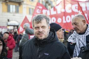 General Strike Demonstration by CIGL Lombardia - Milan